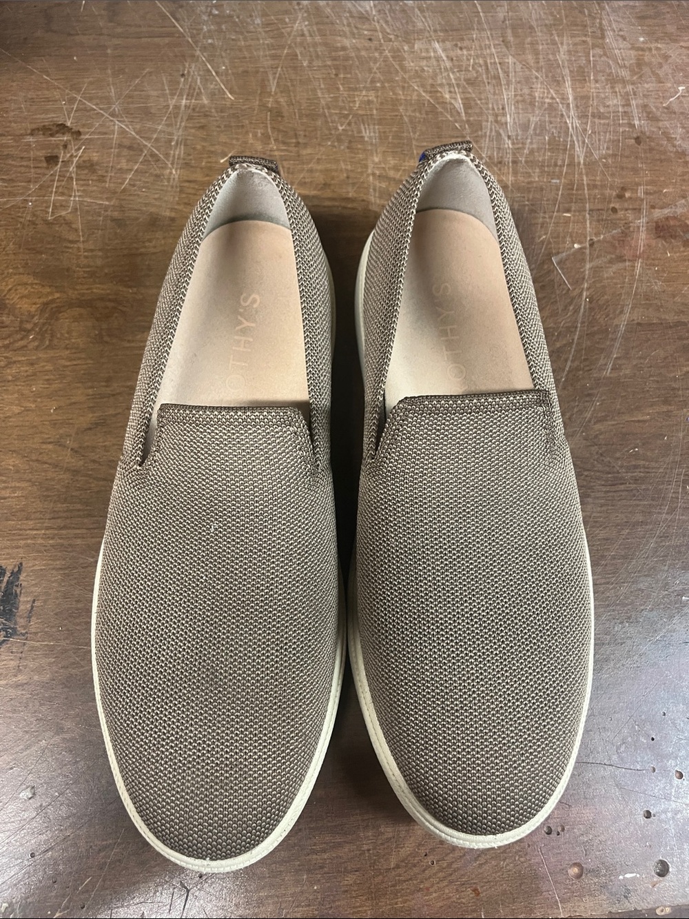 Rothy's Portobello Brown Tan The Ravello Slip On Loafer Sneaker- 8 US - Picture 4 of 7
